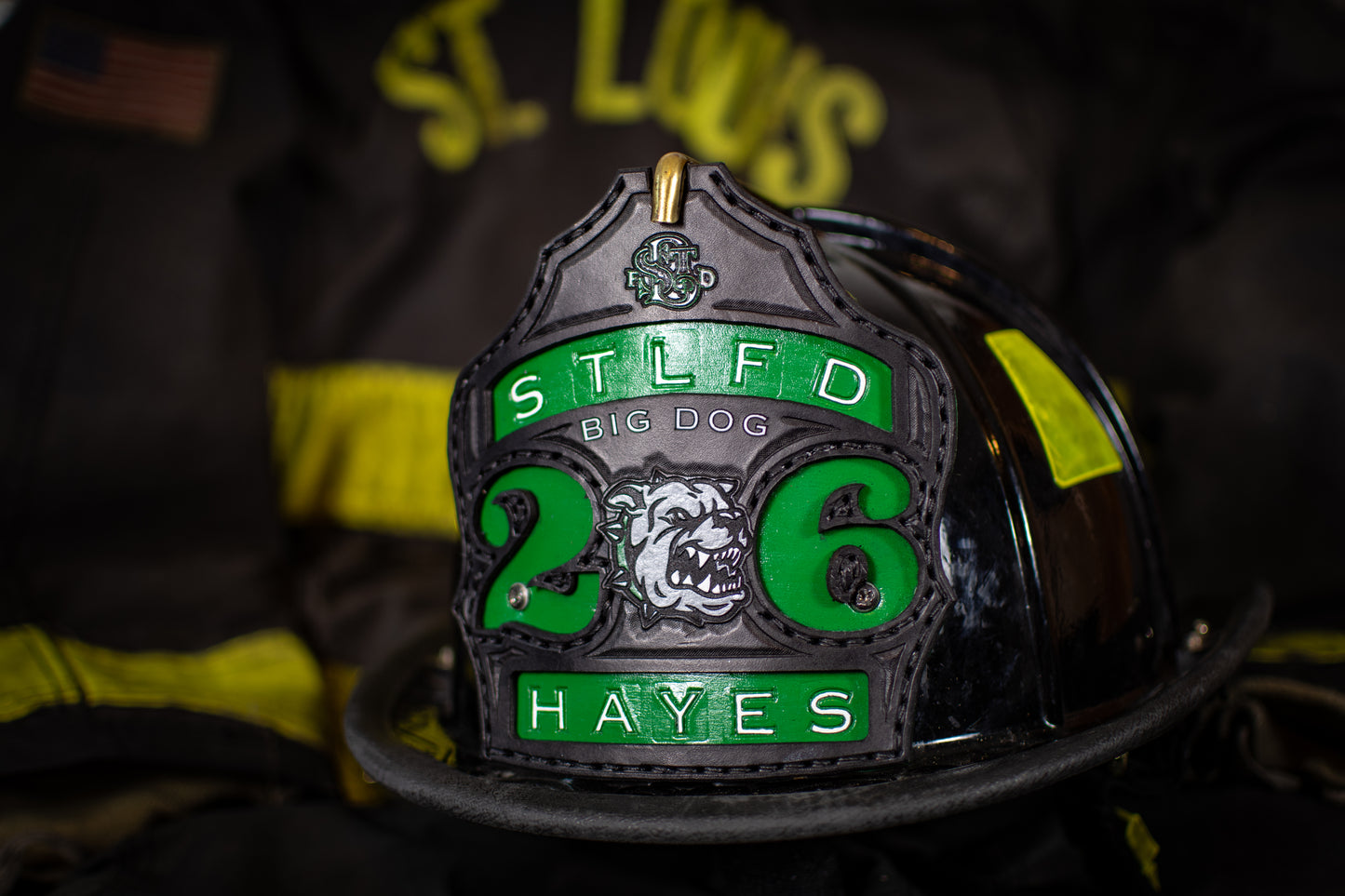 Custom Leather Helmet Shield